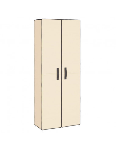 Scarpiera Crema 60x30x166 cm Tessuto