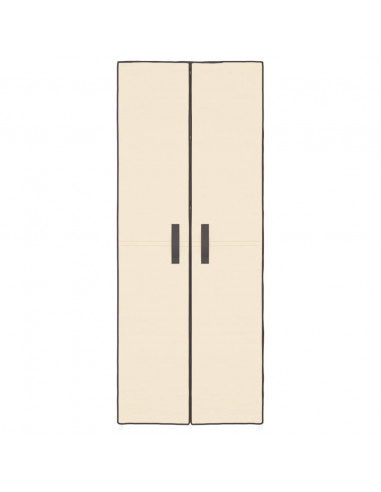 Scarpiera Crema 60x30x166 cm Tessuto