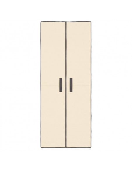 Scarpiera Crema 60x30x166 cm Tessuto