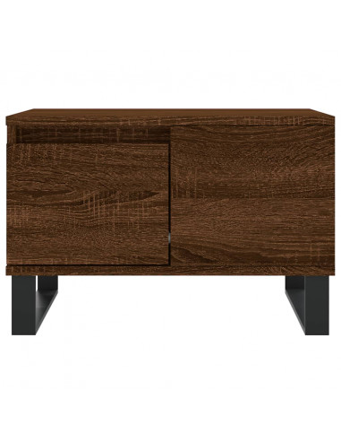 Tavolino da Salotto Rovere Marrone 55x55x36,5 cm in Multistrato