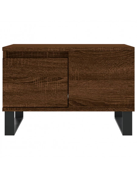 Tavolino da Salotto Rovere Marrone 55x55x36,5 cm in Multistrato