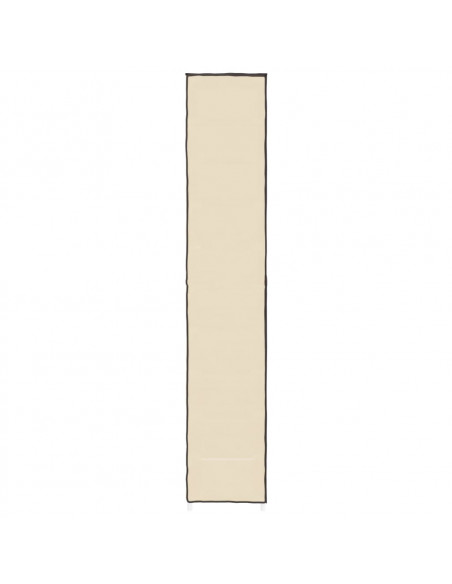 Scarpiera Crema 60x30x166 cm Tessuto