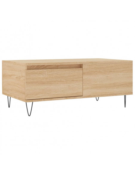 Tavolino Salotto Rovere Sonoma 90x50x36,5 cm Legno Multistrato