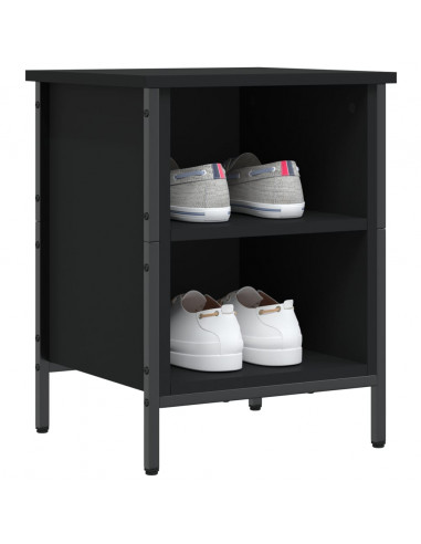 Scarpiera Nera 38x35x50 cm in Legno Multistrato