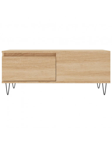 Tavolino Salotto Rovere Sonoma 90x50x36,5 cm Legno Multistrato