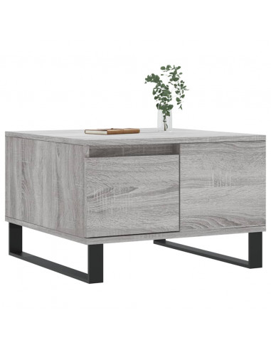 Tavolino Salotto Grigio Sonoma 55x55x36,5 cm Legno Multistrato