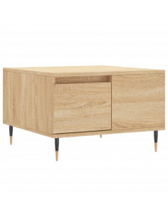 Tavolino Salotto Rovere Sonoma 55x55x36,5 cm Legno Multistrato 2