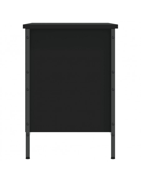 Scarpiera Nera 69x35x50 cm in Legno Multistrato