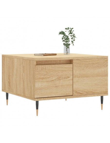 Tavolino Salotto Rovere Sonoma 55x55x36,5 cm Legno Multistrato