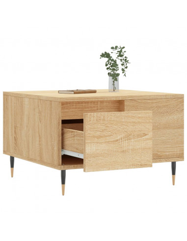 Tavolino Salotto Rovere Sonoma 55x55x36,5 cm Legno Multistrato