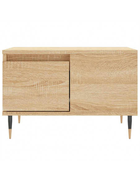 Tavolino Salotto Rovere Sonoma 55x55x36,5 cm Legno Multistrato