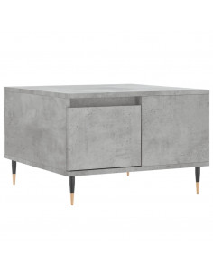 Tavolino Salotto Grigio Cemento 55x55x36,5 cm Legno Multistrato 2