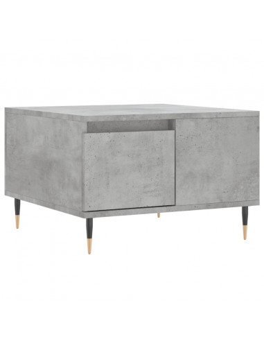 Tavolino Salotto Grigio Cemento 55x55x36,5 cm Legno Multistrato