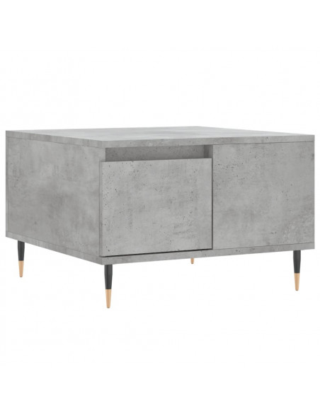 Tavolino Salotto Grigio Cemento 55x55x36,5 cm Legno Multistrato