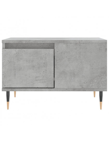 Tavolino Salotto Grigio Cemento 55x55x36,5 cm Legno Multistrato