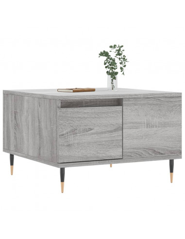 Tavolino Salotto Grigio Sonoma 55x55x36,5 cm Legno Multistrato