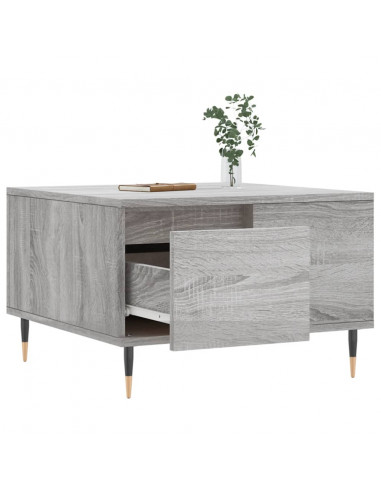 Tavolino Salotto Grigio Sonoma 55x55x36,5 cm Legno Multistrato