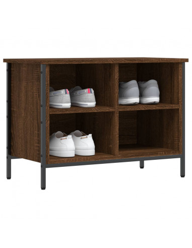 Scarpiera Rovere Marrone 69x35x50 cm in Legno Multistrato