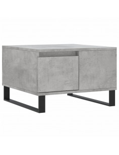 Tavolino Salotto Grigio Cemento 55x55x36,5 cm Legno Multistrato 2
