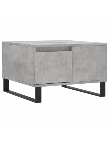 Tavolino Salotto Grigio Cemento 55x55x36,5 cm Legno Multistrato