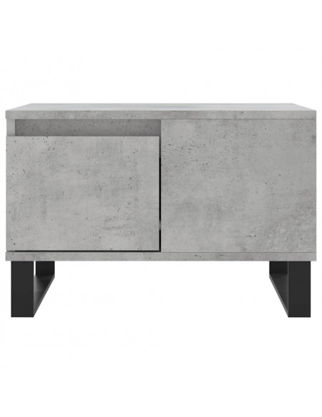 Tavolino Salotto Grigio Cemento 55x55x36,5 cm Legno Multistrato