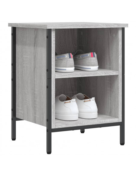 Scarpiera Grigio Sonoma 38x35x50 cm in Legno Multistrato