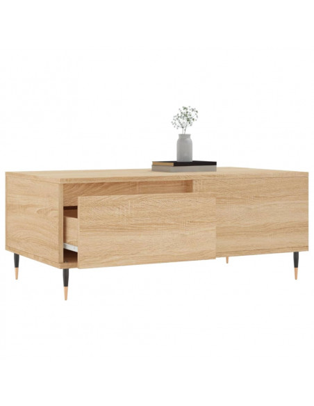 Tavolino Salotto Rovere Sonoma 90x50x36,5 cm Legno Multistrato