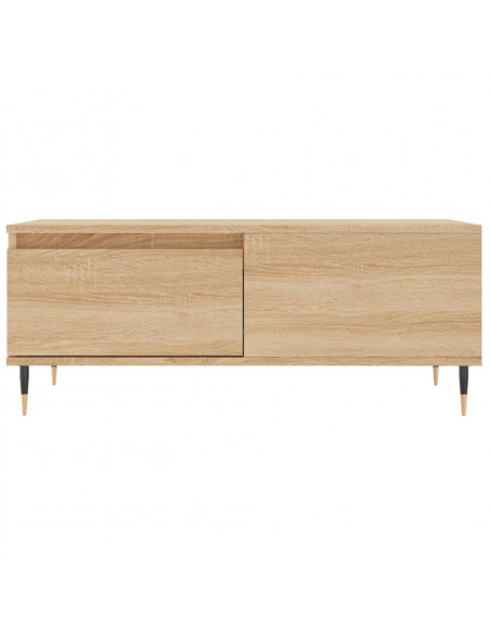 Tavolino Salotto Rovere Sonoma 90x50x36,5 cm Legno Multistrato