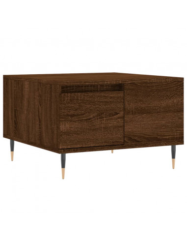 Tavolino da Salotto Rovere Marrone 55x55x36,5 cm in Multistrato