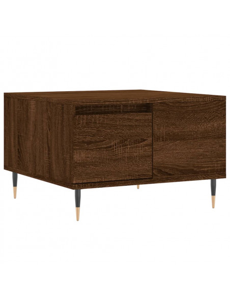 Tavolino da Salotto Rovere Marrone 55x55x36,5 cm in Multistrato
