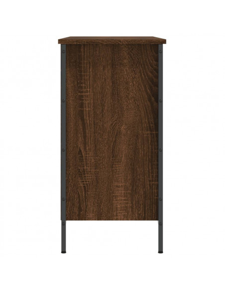 Scarpiera Rovere Marrone 100x35x70 cm in Legno Multistrato