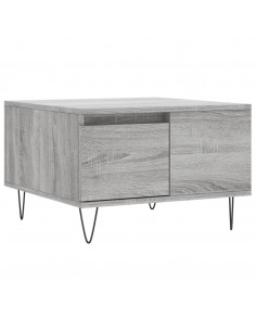 Tavolino Salotto Grigio Sonoma 55x55x36,5 cm Legno Multistrato 2