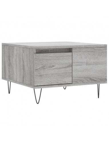 Tavolino Salotto Grigio Sonoma 55x55x36,5 cm Legno Multistrato