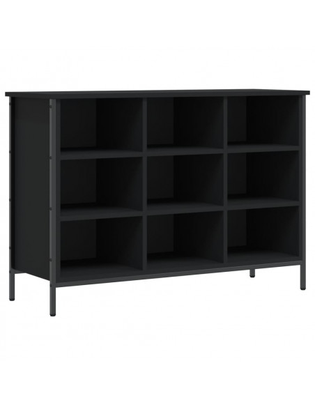 Scarpiera Nera 100x35x70 cm in Legno Multistrato