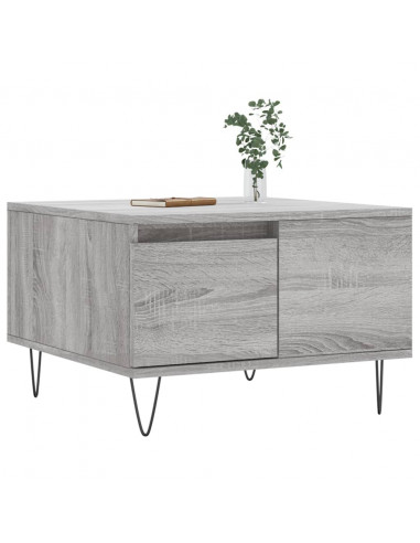 Tavolino Salotto Grigio Sonoma 55x55x36,5 cm Legno Multistrato