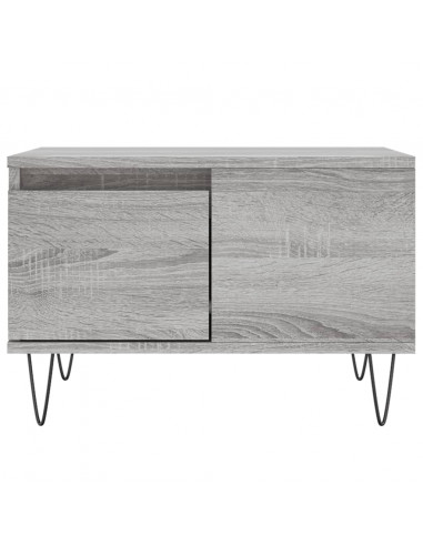 Tavolino Salotto Grigio Sonoma 55x55x36,5 cm Legno Multistrato
