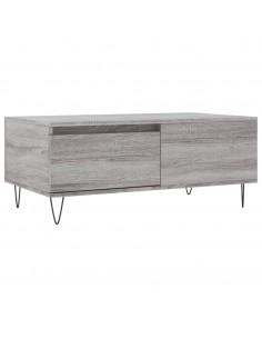 Tavolino Salotto Grigio Sonoma 90x50x36,5 cm Legno Multistrato 2