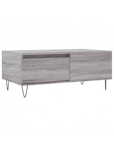 Tavolino Salotto Grigio Sonoma 90x50x36,5 cm Legno Multistrato