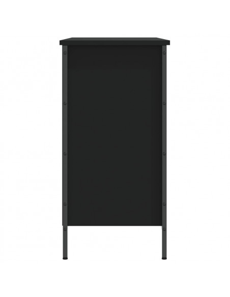 Scarpiera Nera 100x35x70 cm in Legno Multistrato
