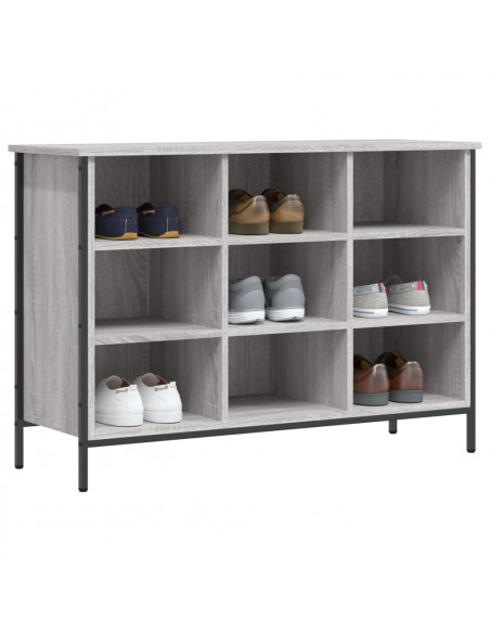 Scarpiera Grigio Sonoma 100x35x70 cm in Legno Multistrato