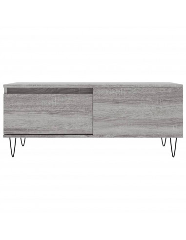 Tavolino Salotto Grigio Sonoma 90x50x36,5 cm Legno Multistrato