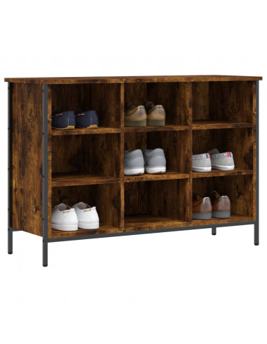 Scarpiera Rovere Fumo 100x35x70 cm in Legno Multistrato