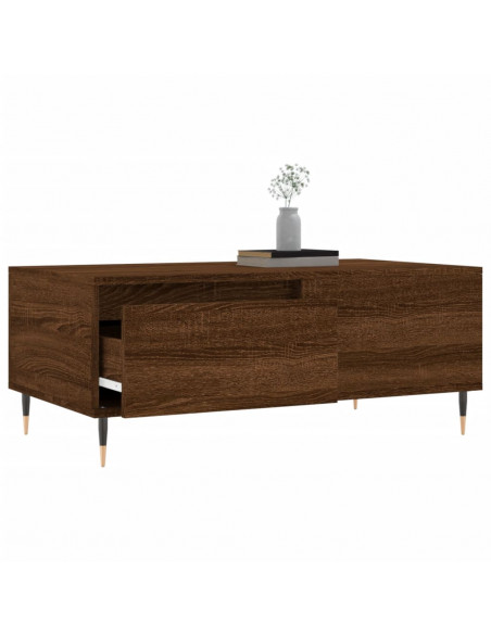 Tavolino da Salotto Rovere Marrone 90x50x36,5 cm in Multistrato