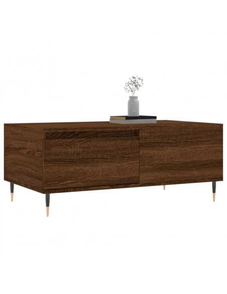 Tavolino da Salotto Rovere Marrone 90x50x36,5 cm in Multistrato