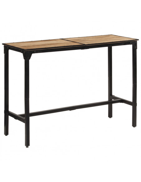 Set Bar 7pz Legno Massello Mango Grezzo e Metallo