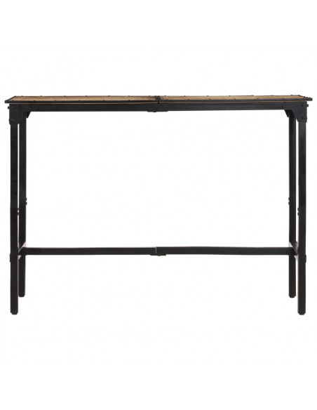 Set Bar 7pz Legno Massello Mango Grezzo e Metallo