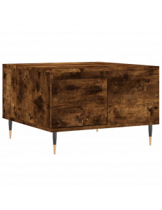 Tavolino da Salotto Rovere Fumo 55x55x36,5 cm Legno Multistrato 2