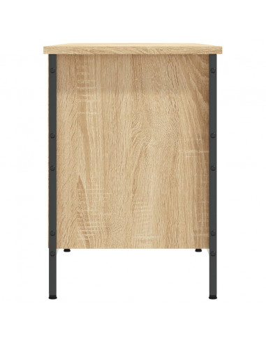 Scarpiera Rovere Sonoma 131x35x50 cm in Legno Multistrato