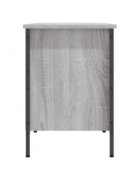 Scarpiera Grigio Sonoma 131x35x50 cm in Legno Multistrato