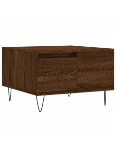 Tavolino da Salotto Rovere Marrone 55x55x36,5 cm in Multistrato 2